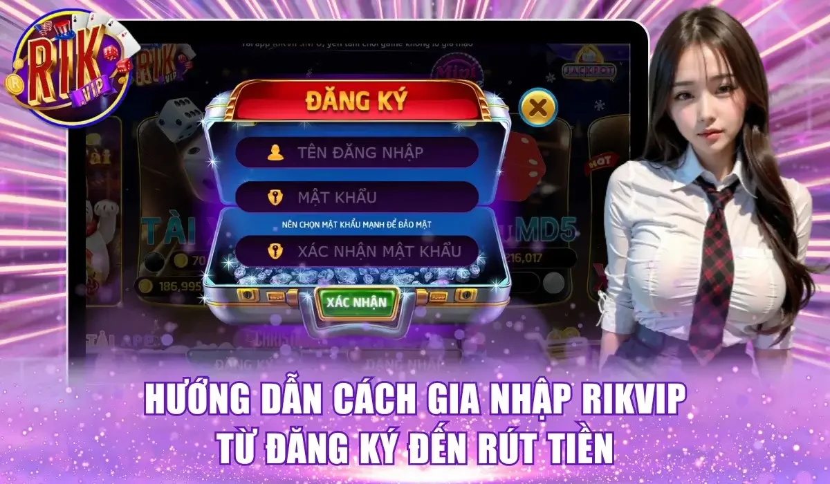 Hướng dẫn cách tham gia Rikvip từ đăng ký đến rút tiền